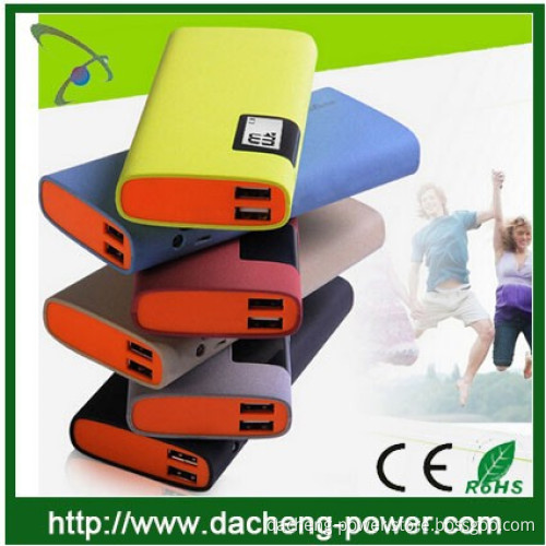Factory hotly wholesale usb power bank 13000mah with colorful design